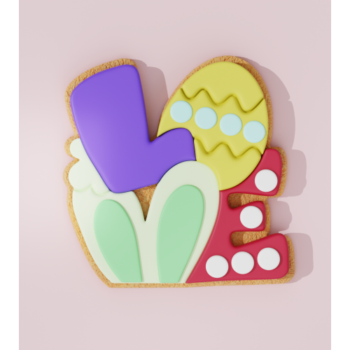 Love Banner Cookie Cutter 108