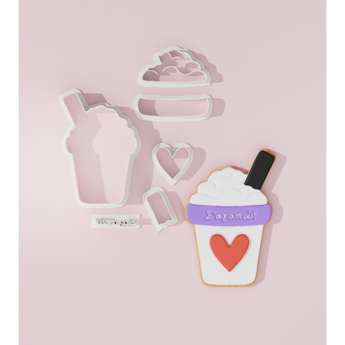 Valentine – Milkshake with Heart Cookie Cutter