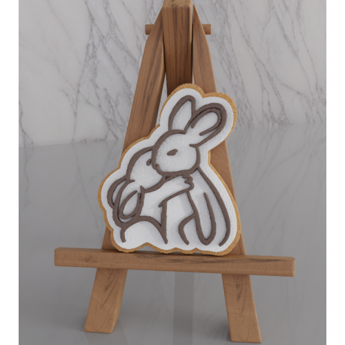 Bunny Couple Embosser Stamp...