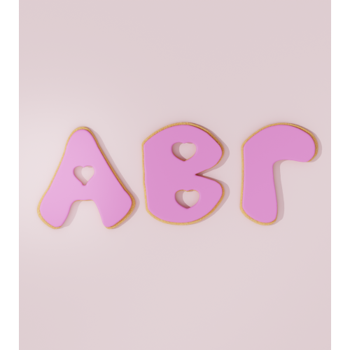 Chubby Greek Font Cookie...