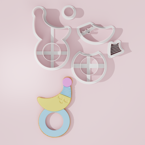 Baby Shower – Rattle #8 Cookie Cutter