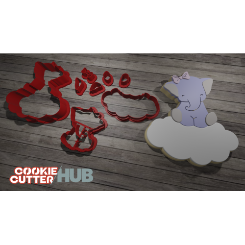Elephant #12 Cookie Cutter