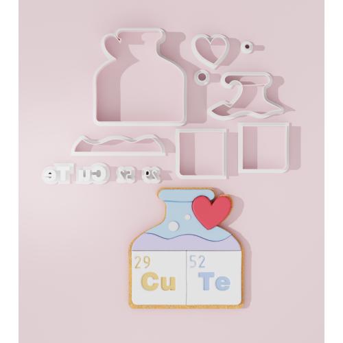 Valentine – Chemistry Cookie Cutter