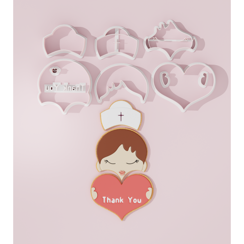 Nurse Platter Cookie Cutter Set