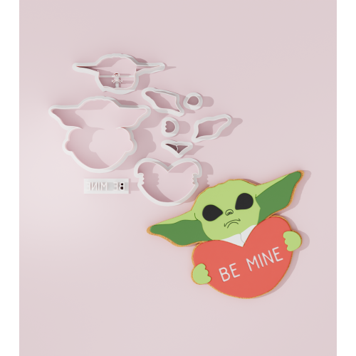 Valentine Star Wars – Yoda Cookie Cutter