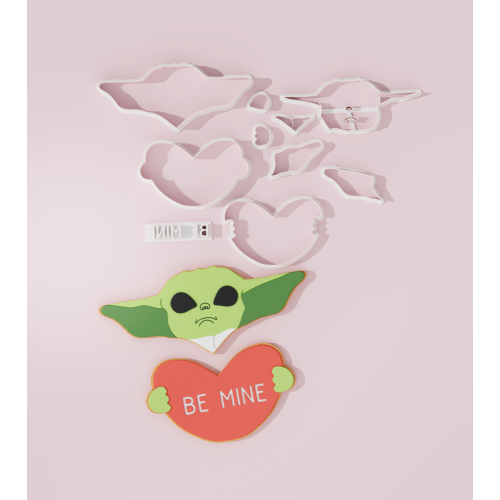 Valentine Star Wars – Yoda Platter Cookie Cutter Set