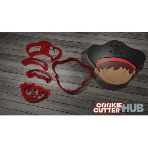 Pirate Boy #3 Cookie Cutter