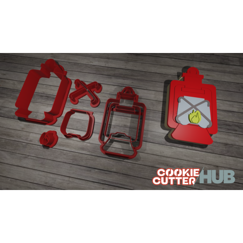 Camping Lamp Cookie Cutter