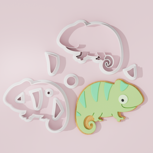 Chameleon Cookie Cutter