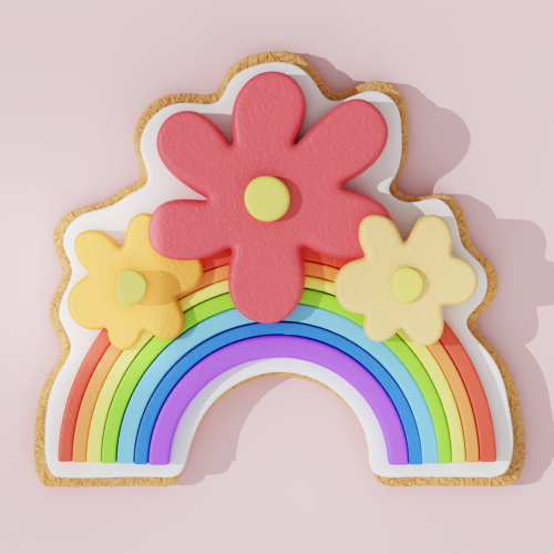 Floral Rainbow Cookie...