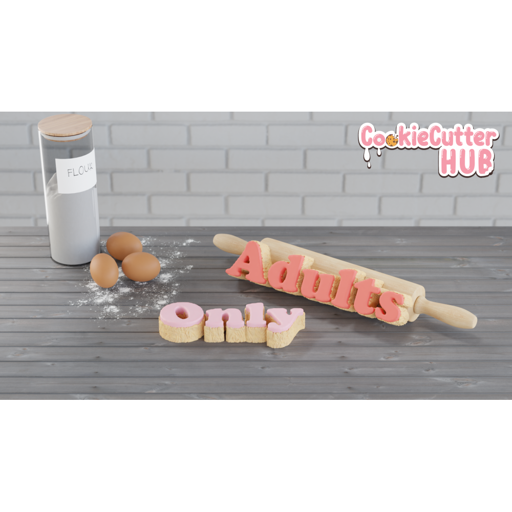 Adults Only Cookie Cutter #1