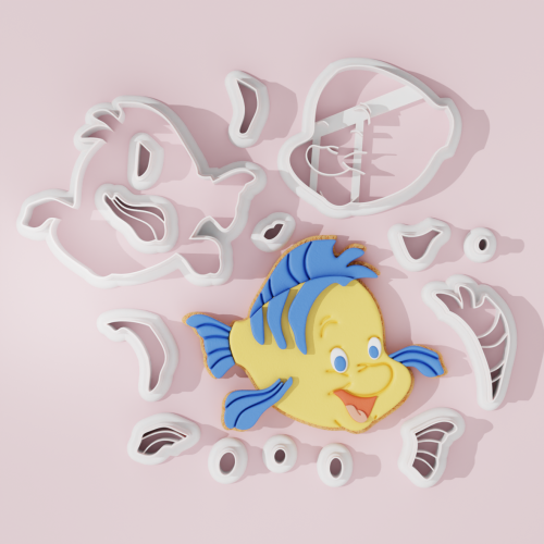 Mermaid Ariel -  Flounder...