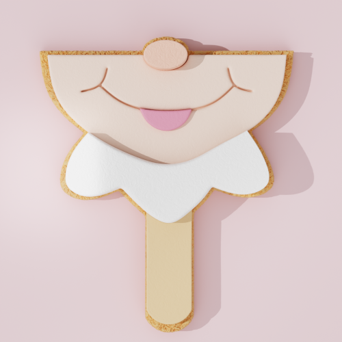 Santa Lady Stick Cookie Cutter