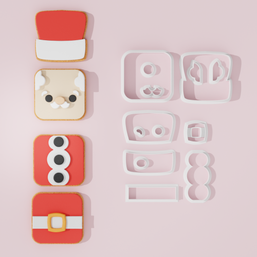 Santa Claus Blocks Cookie...