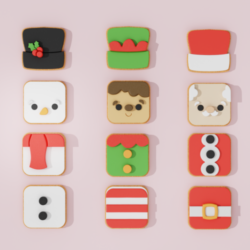 Set of Christmas Blocks...