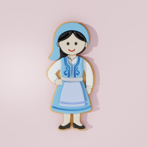 Girl with Greek Traditional...