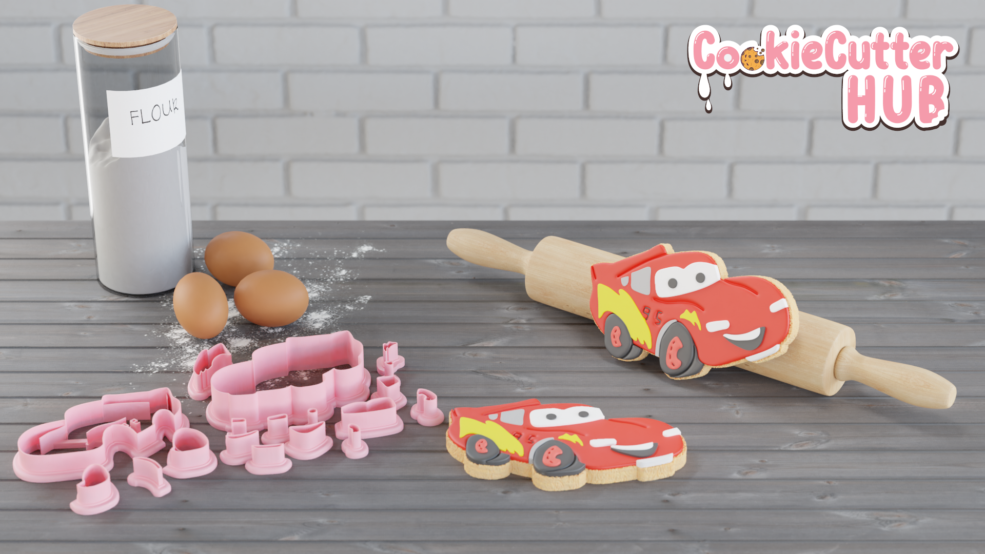 Lightning mcqueen cookie cutter store